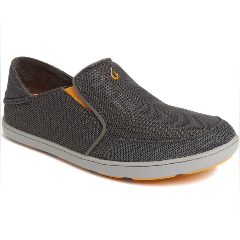 Olukai Nohea Mesh Slip-On Shoes Men’s 8.5 Gray Comfort Casual Loafer